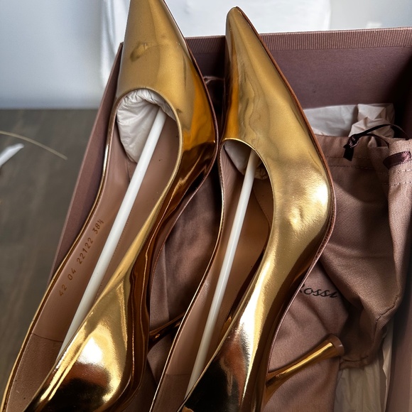 Gianvito Rossi Gold 85mm Heels size 38.5 - Picture 1 of 8